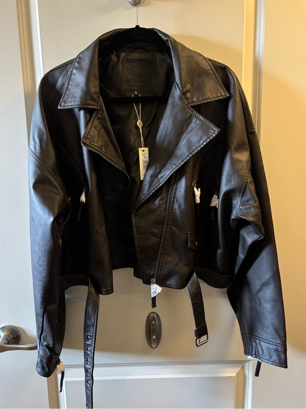 Faux Leather Biker Jacket